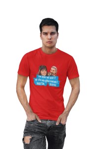 Hafsa Bamsi - Red - The Ertugrul Ghazi - 100% cotton t-shirt for Men with soft feel and a stylish cut