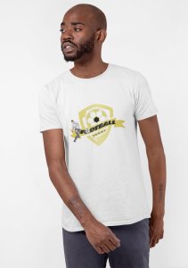 Football - White - Printed - Sports cool Men's T-shirt