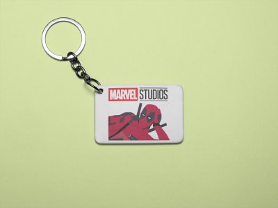 Deadpool sleeping - Printed acrylic animated Keychain(Pack Of 2)