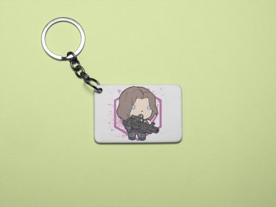 Bucky - Printed acrylic animated Keychain(Pack Of 2)