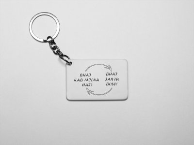 Bhai Kab Milna Hai - Bhai Jab Tu Bole - Printed Keychains For Bollywood Lovers(Pack Of 2)