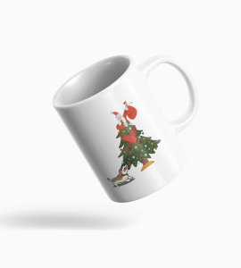 santa In Trouble Coffe Mug, Coffe Mug firend and Dog Lover Boy Girl