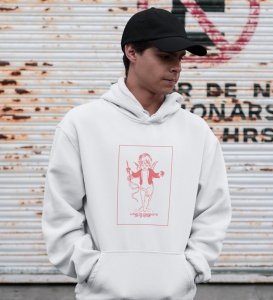 Love is Infinite : Printed (white) Hoodies For Singles