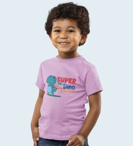 SuperoHero Dino, Boys Printed Crew Neck T-Shirt